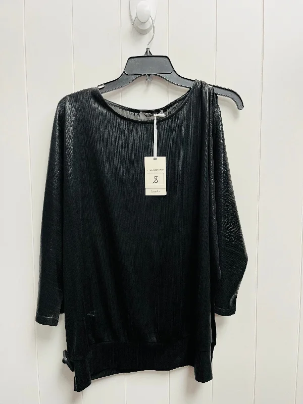 Black Top 3/4 Sleeve JASAMBAC Size 2x