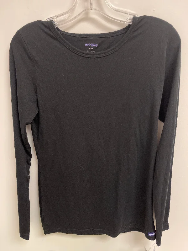 Black Top Long Sleeve Clothes Mentor, Size M