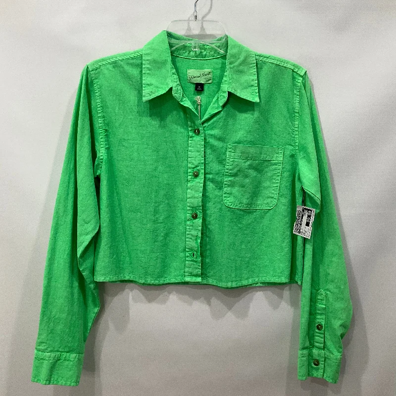 Green Top Long Sleeve Universal Thread, Size Xs