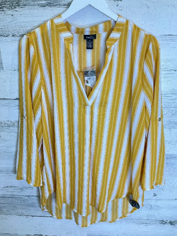 Mustard Top 3/4 Sleeve Rue 21, Size L