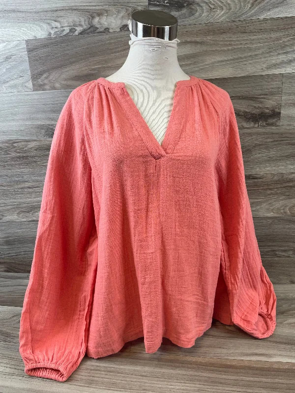 Orange Top Long Sleeve Old Navy, Size S