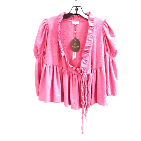 Pink Top Long Sleeve TIMO , Size Xs