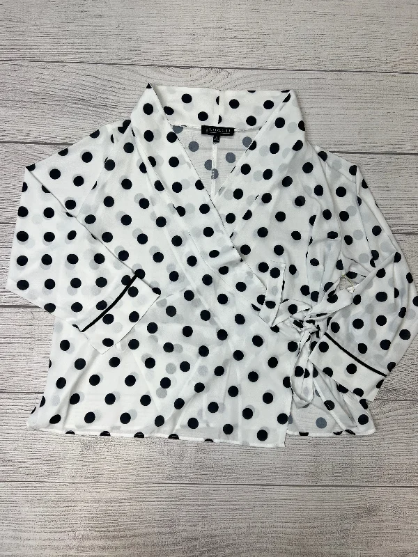 Polkadot Top Long Sleeve Eloquii, Size 1x