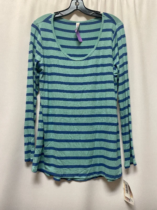 Teal Top Long Sleeve Lularoe, Size L