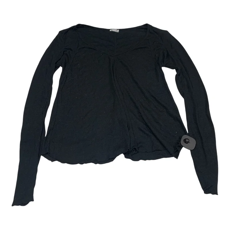 Top Long Sleeve Basic By Free People In Black, Size: M