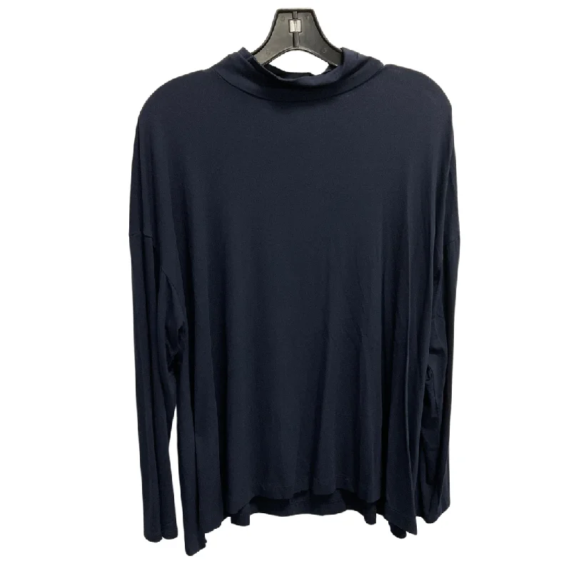 Top Long Sleeve Basic By J. Jill In Navy, Size: Xl