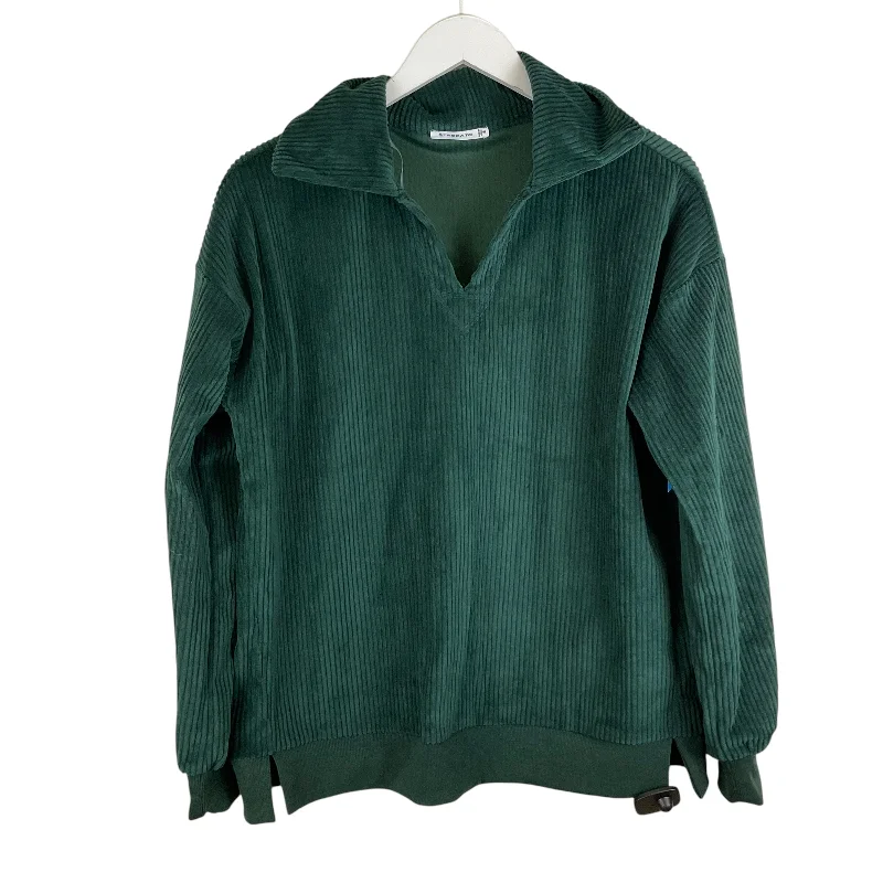 Top Long Sleeve Basic By Staccato In Green, Size: S