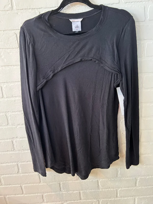 Top Long Sleeve By Cabi In Black, Size: M