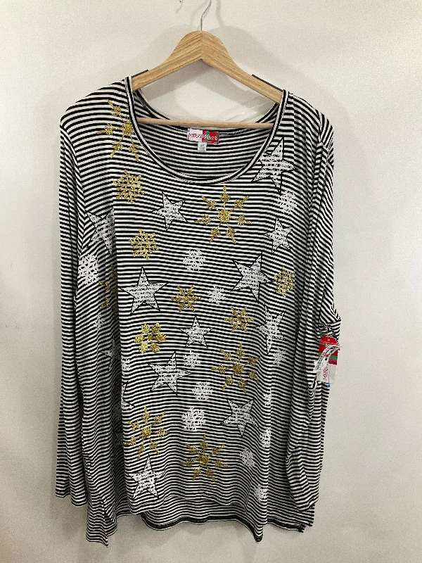 Top Long Sleeve By Clothes Mentor In Christmas, Size: 2x