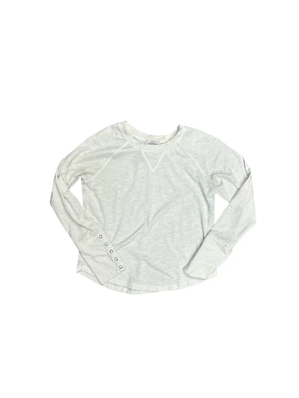 Top Long Sleeve By Evereve In White, Size: S