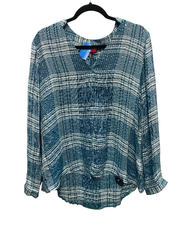 Top Long Sleeve By Jennifer Lopez In Blue, Size: L