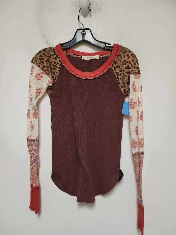 Top Long Sleeve By We The Free In Multi-colored, Size: Xs