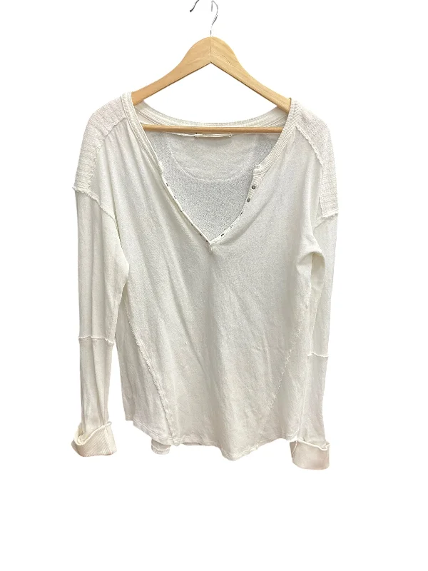 Top Long Sleeve By We The Free In White, Size: L