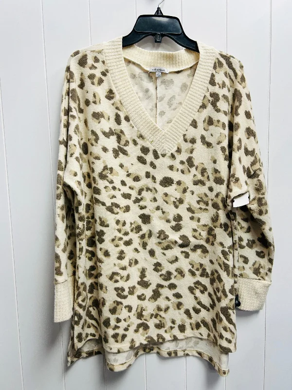 Top Long Sleeve By White Birch In Cream, Size: Xl