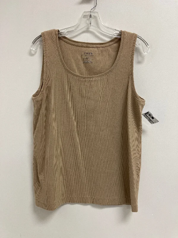 Tank Top By Chicos In Brown, Size: Xl