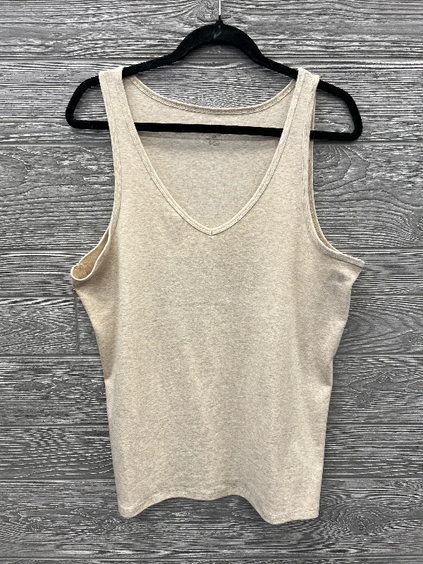 Tank Top By Falls Creek In Tan, Size: 2x