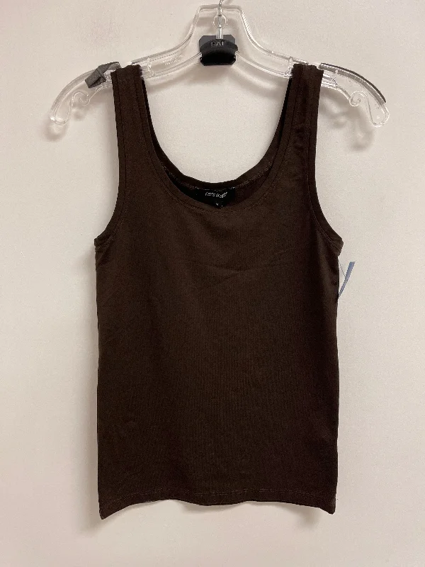 Tank Top By Karen Kane In Brown, Size: M