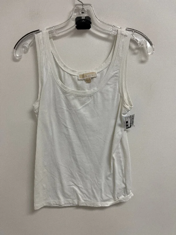 Tank Top By Michael By Michael Kors In White, Size: M