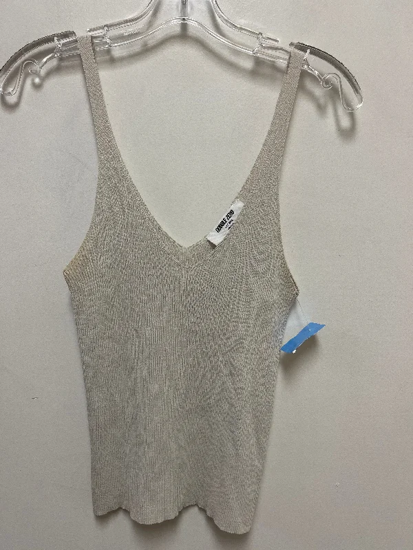 Tank Top By Double Zero In Cream, Size: S