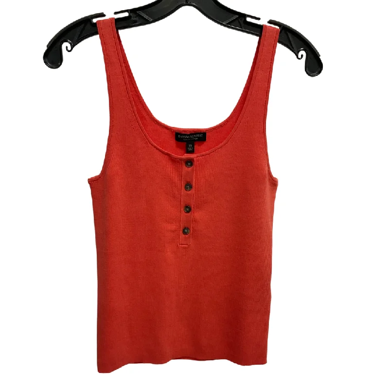 Tank Top By Banana Republic In Orange, Size: Xs