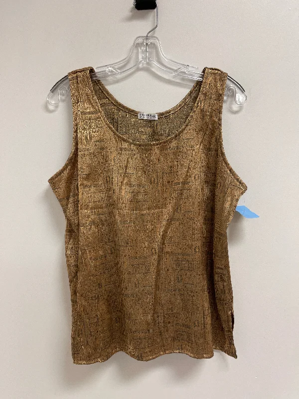 Tank Top By Clothes Mentor In Gold, Size: Xl