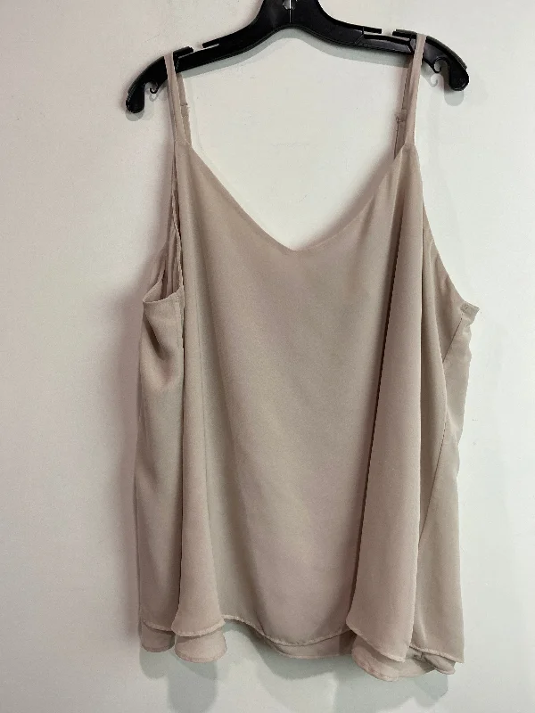 Tank Top By Torrid In Tan, Size: 3x