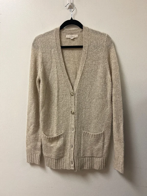 Cardigan By Loft In Cream, Size: M