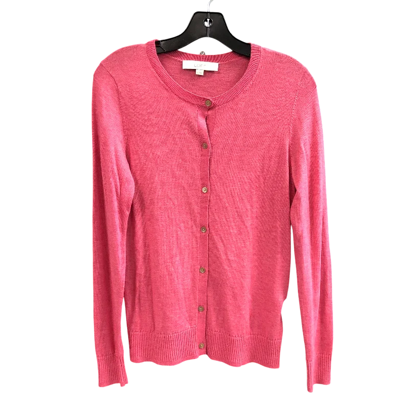 Cardigan By Loft In Pink, Size: S