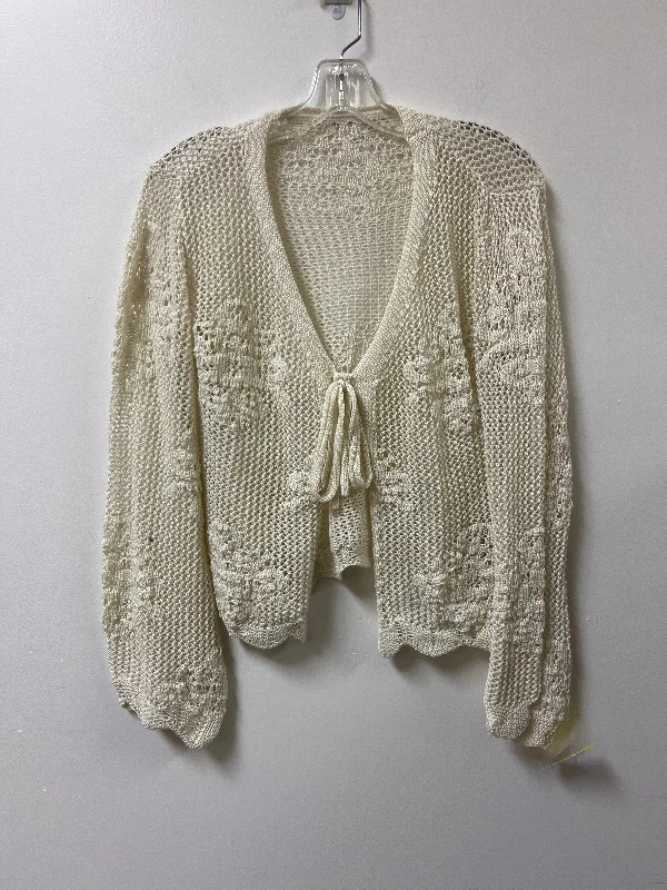 Cardigan By Shein In Cream, Size: Xl