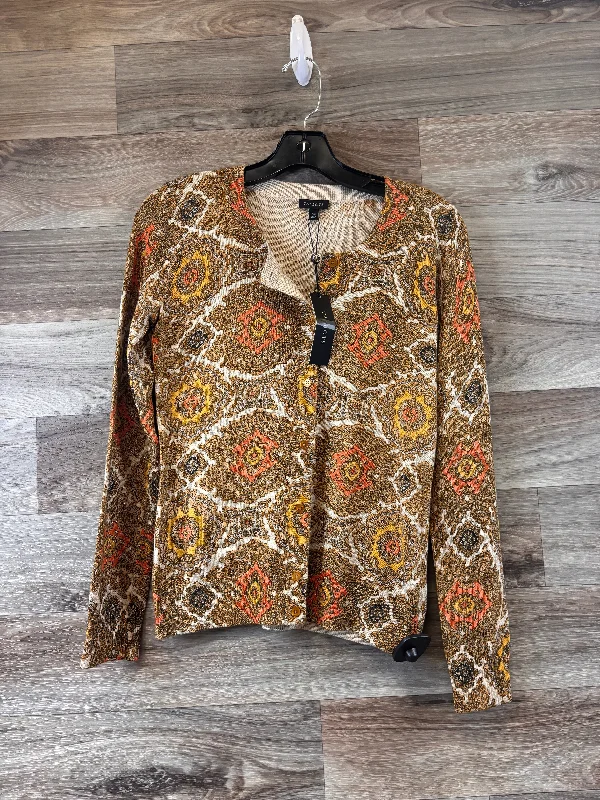 Cardigan By Talbots In Paisley Print, Size: Xs