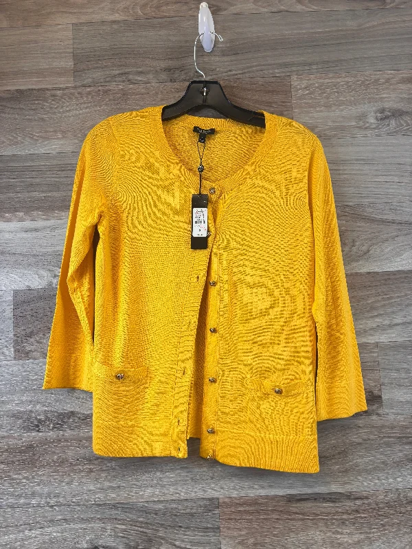 Cardigan By Talbots In Yellow, Size: S