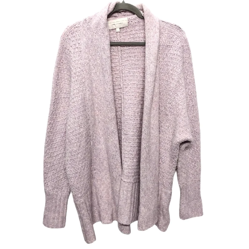 Sweater Cardigan By Anthropologie In Purple, Size: Xs