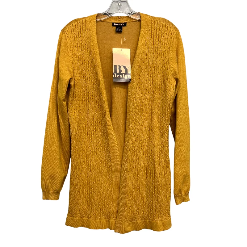 Sweater Cardigan By By Design In Gold, Size:M