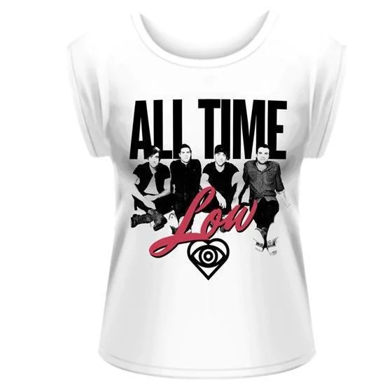 CLEARANCE - T-Shirt - All Time Low - Unknown - White - Lady