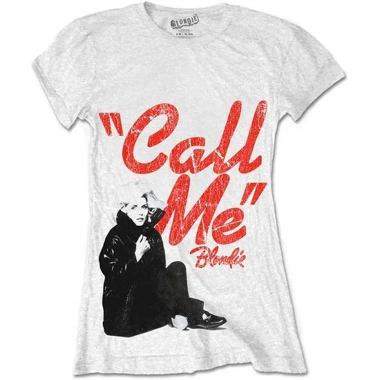 T-Shirt - Blondie - Call Me - White - Lady