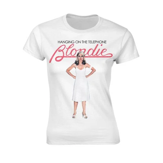 T-Shirt - Blondie - Hanging Telephone - White - Lady