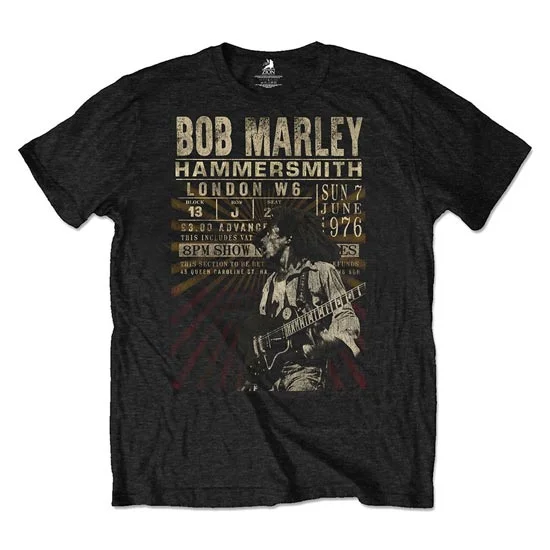 T-Shirt - Bob Marley - Hammersmith '76 - Recycled