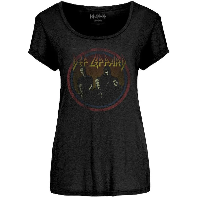 T-Shirt - Def Leppard - Vintage Circle - Lady