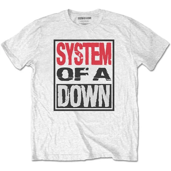 T-Shirt - System of a Down - Triple Stack Box - White