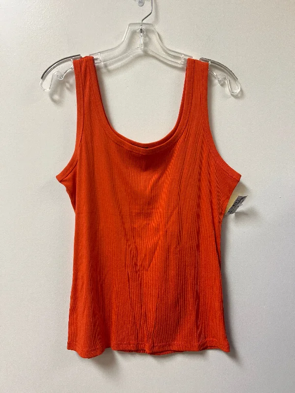 Tank Top By Clothes Mentor In Orange, Size: M