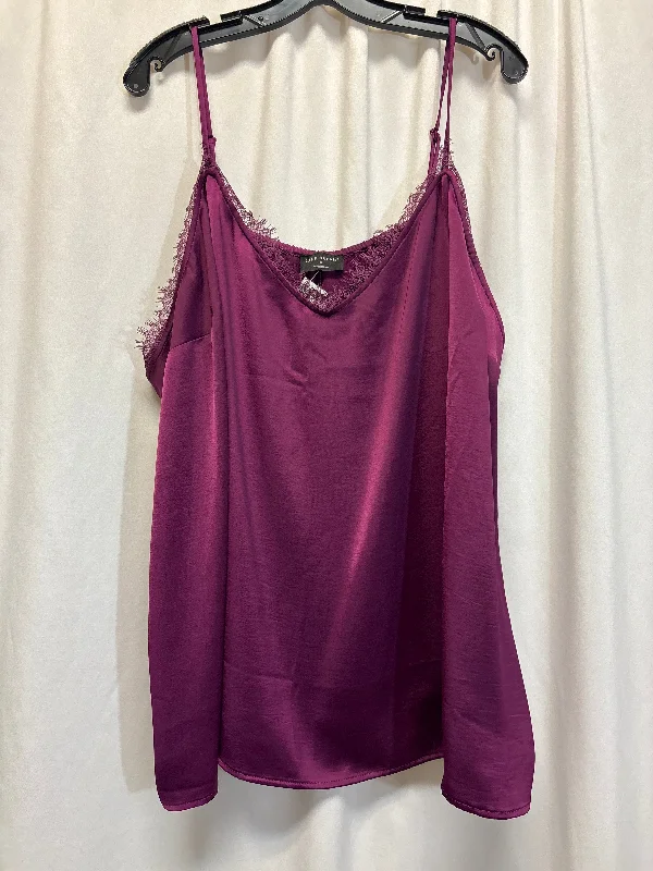 Tank Top By Lane Bryant In Purple, Size: 4x