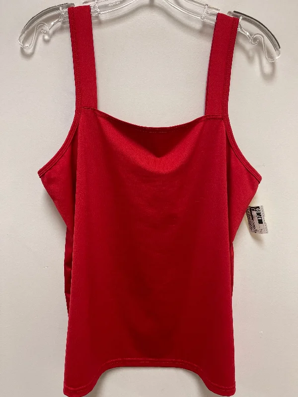 Tank Top By New Directions In Red, Size: Xl