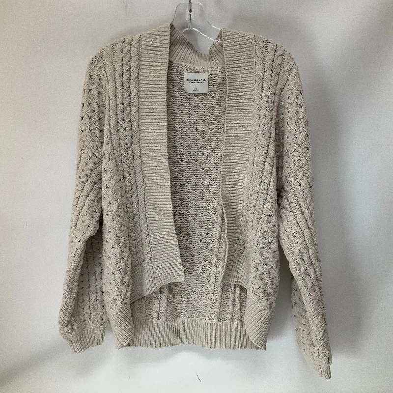 Cardigan By Abercrombie And Fitch In Taupe, Size: S