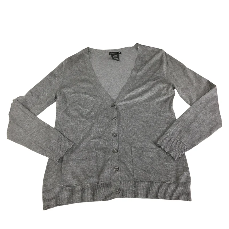 Cardigan By Grace Elements In Grey, Size: L