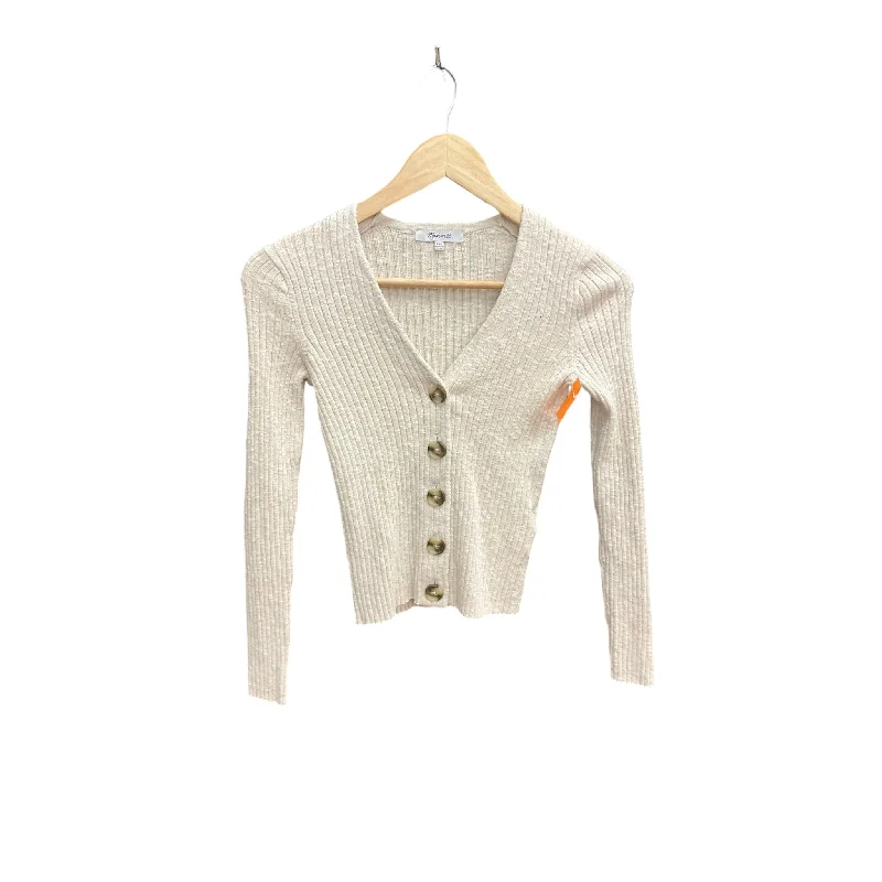 Cardigan By Madewell In Cream, Size: Xxs