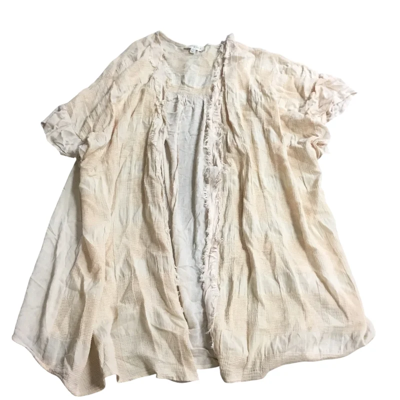 Cardigan By Umgee In Cream, Size: Xl