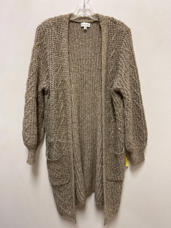 Cardigan By Wonderly In Brown, Size: M