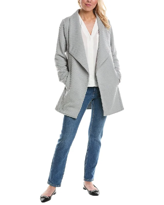 Sam Edelman Ribbed Draped Front Jacket