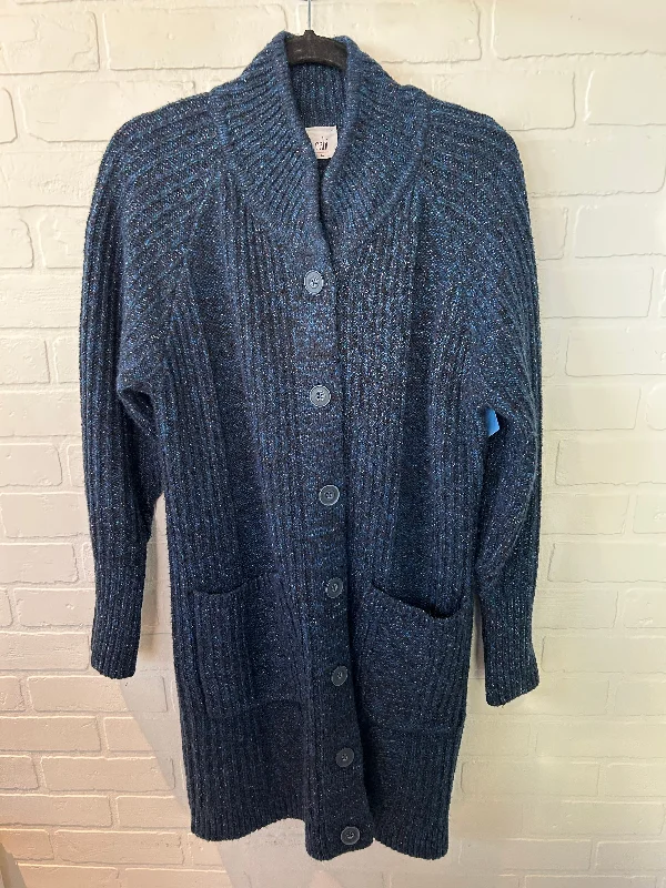 Sweater Cardigan By Cabi In Blue, Size: M