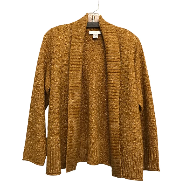 Sweater Cardigan By Christopher And Banks In Gold, Size:Sp